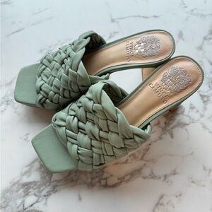 Vince Camuto Elanora Woven Platform Mules